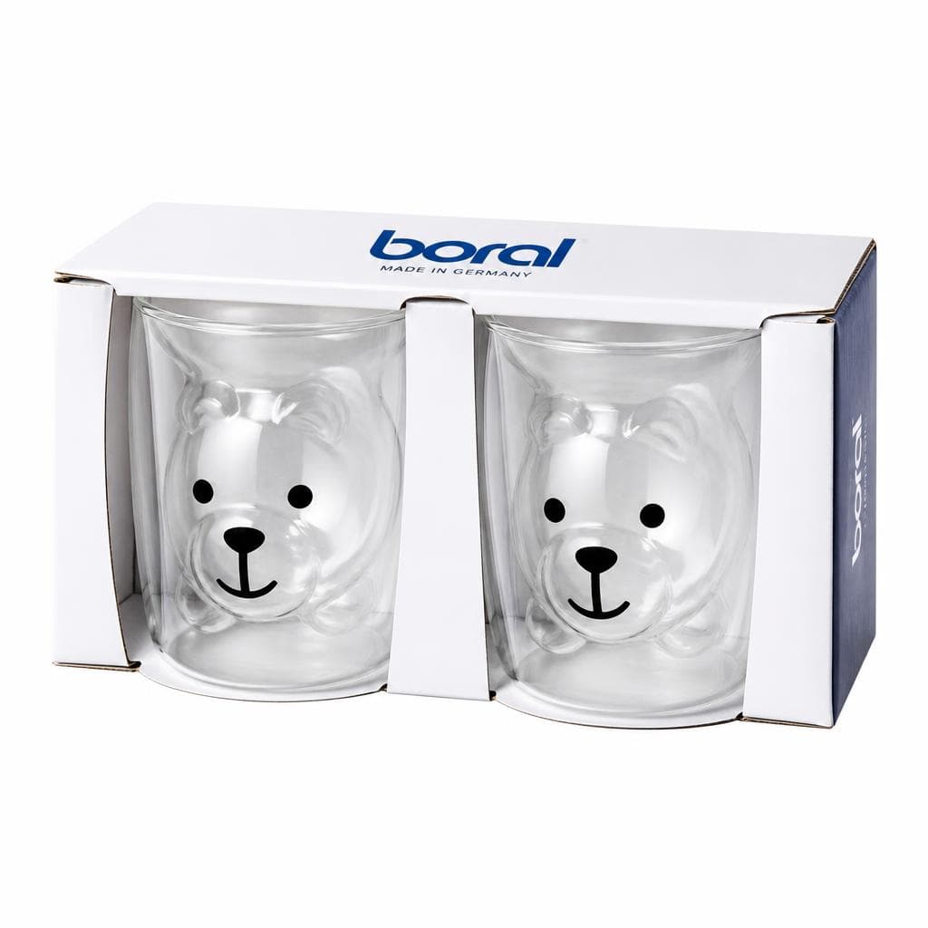 boral Doppelwandiges Glas 2er-Set Bär, ca. 250 ml – Norma