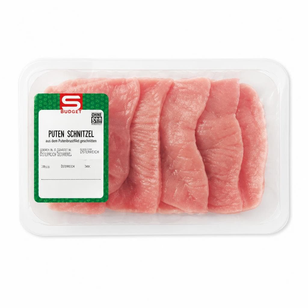 Puten-Schnitzel, 650 g S-Budget – Maximarkt