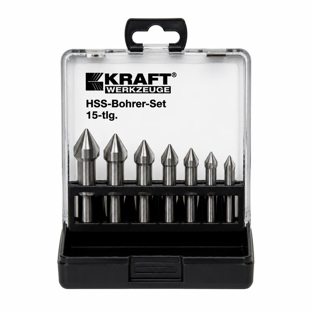 Kraft Werkzeuge Spezial HSS-Metallbohrer HSS-Kegel-Entgratsenker-Set, 6-tlg. – Norma
