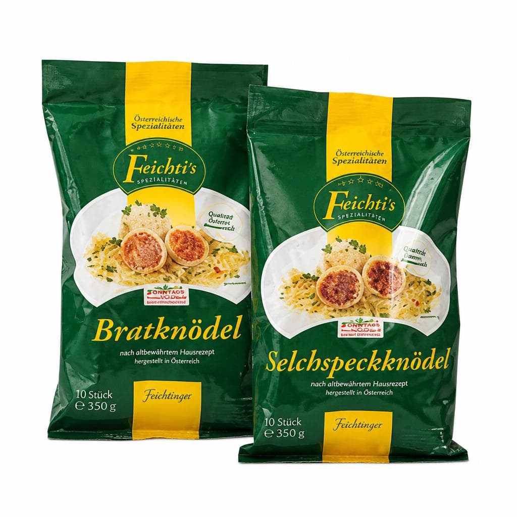 Brat-, Grammel- oder Selchspeckknödel, 10 Stück, 350 g Feichti's – Maximarkt