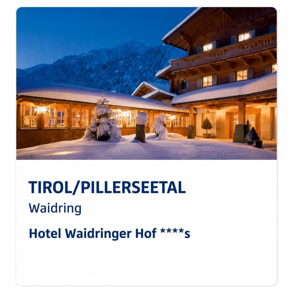 Tirol/Pillerseetal - Hotel Waidringer Hof, 2 - 7 Nächte – Hofer
