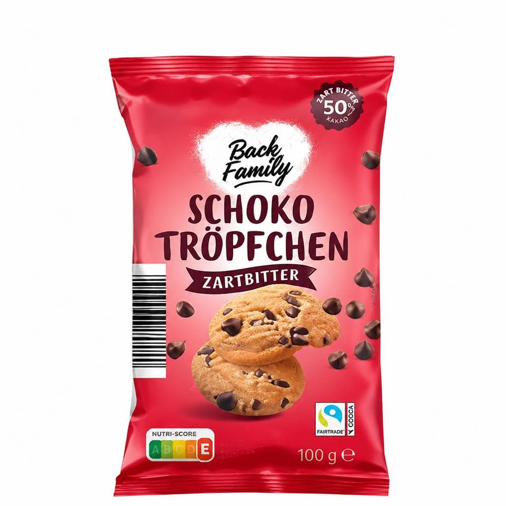 Schoko-Tröpfchen/-Chunks, 100 g Back Family – Hofer