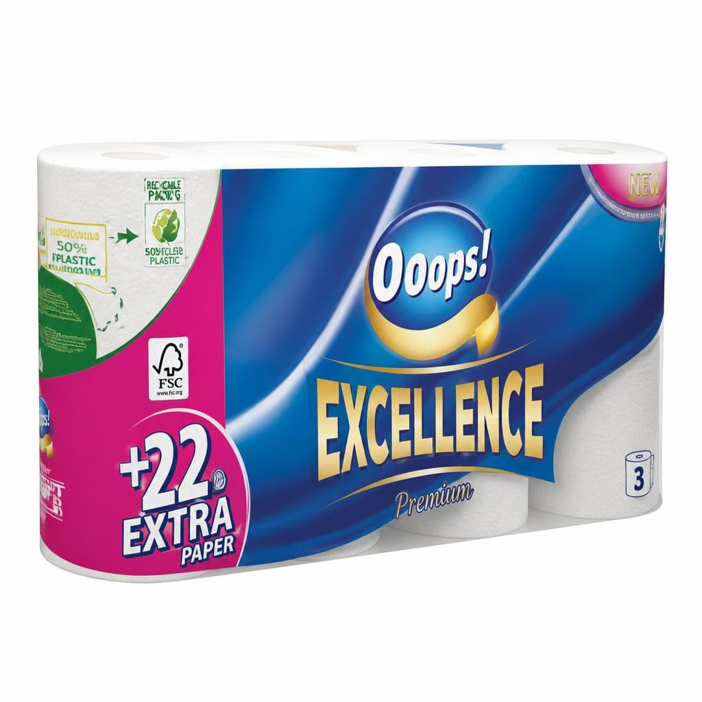 Ooops! Toilettenpapier, 8 Rollen – Maximarkt