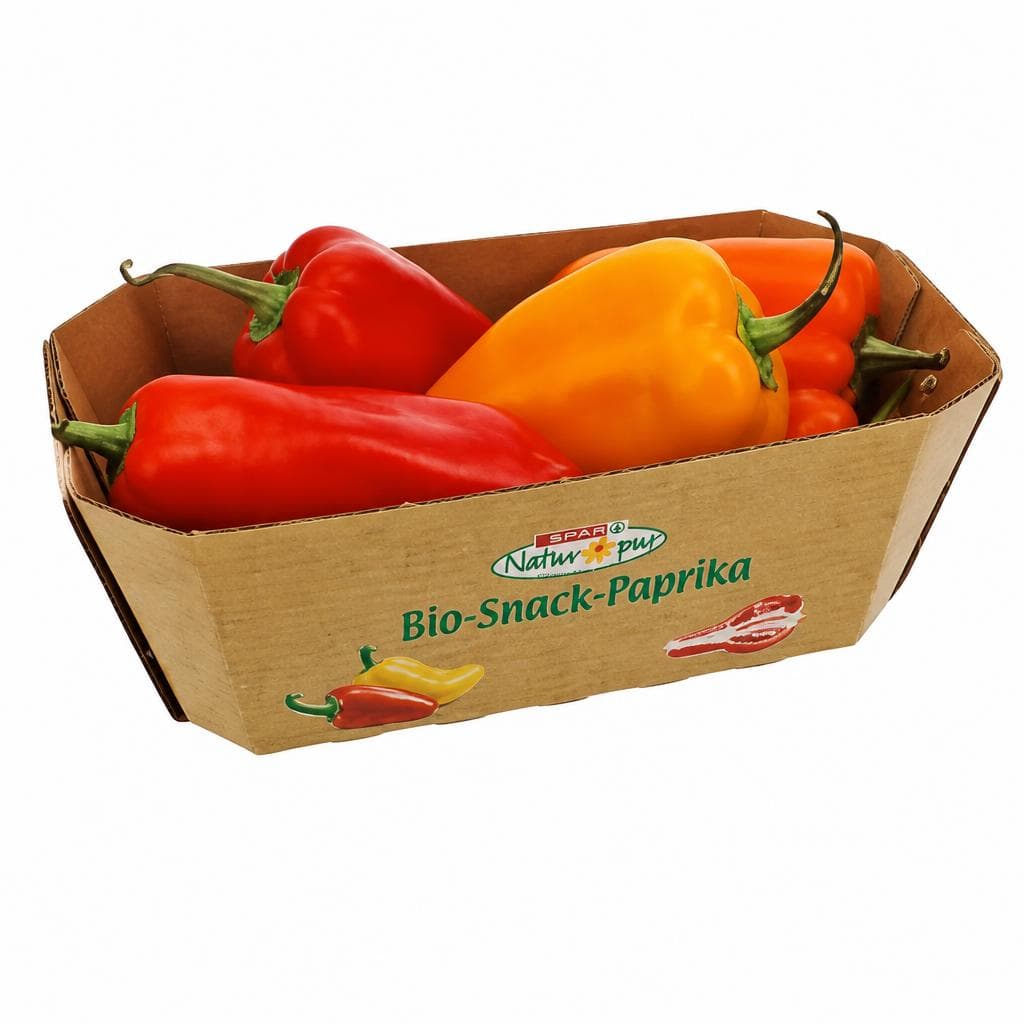 Knackig-fruchtiger Bio-Snack-Paprika 200 g SPAR Natur*pur Angebot bei Interspar