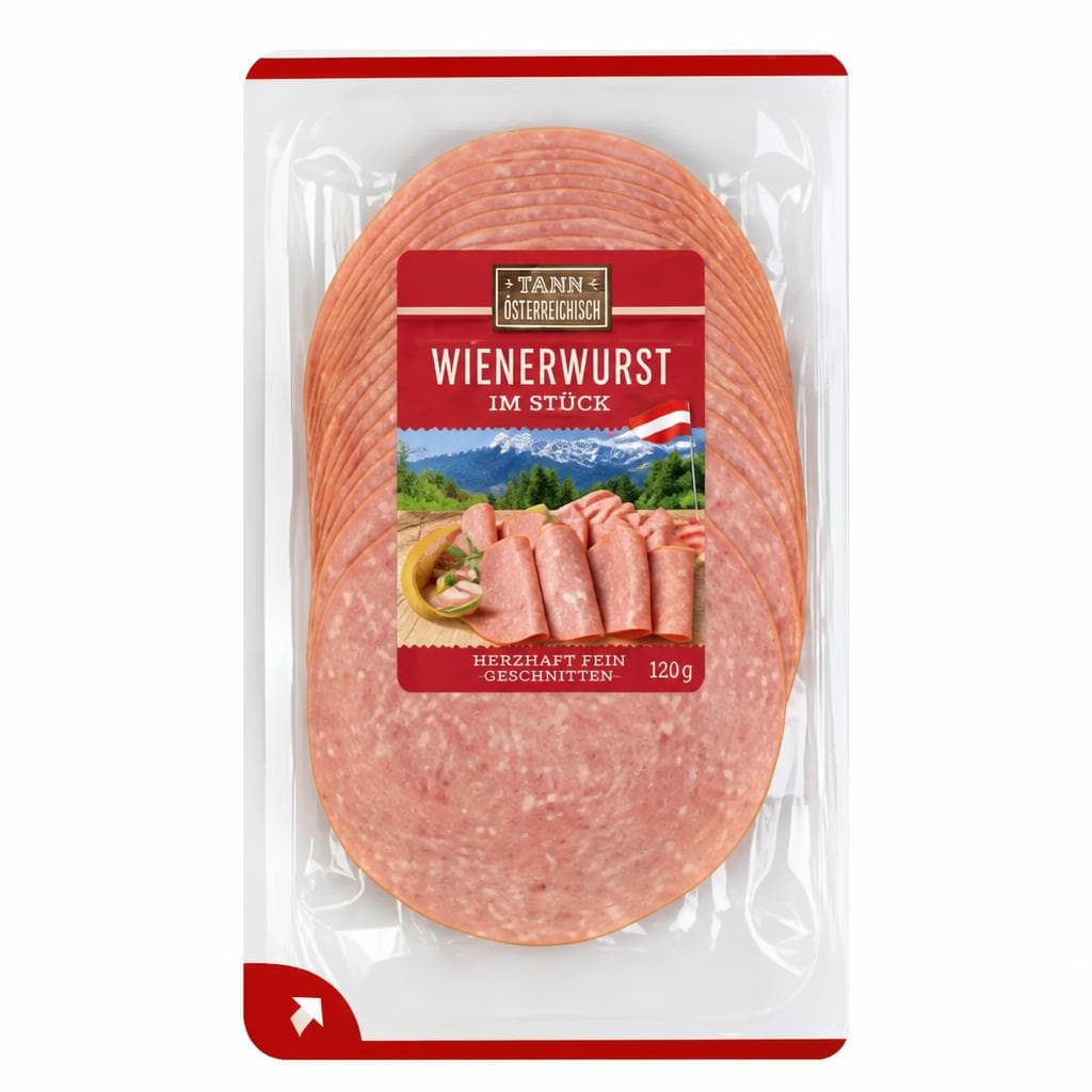 Wienerwurst oder Jausenwurst, 120 g/150 g – Penny