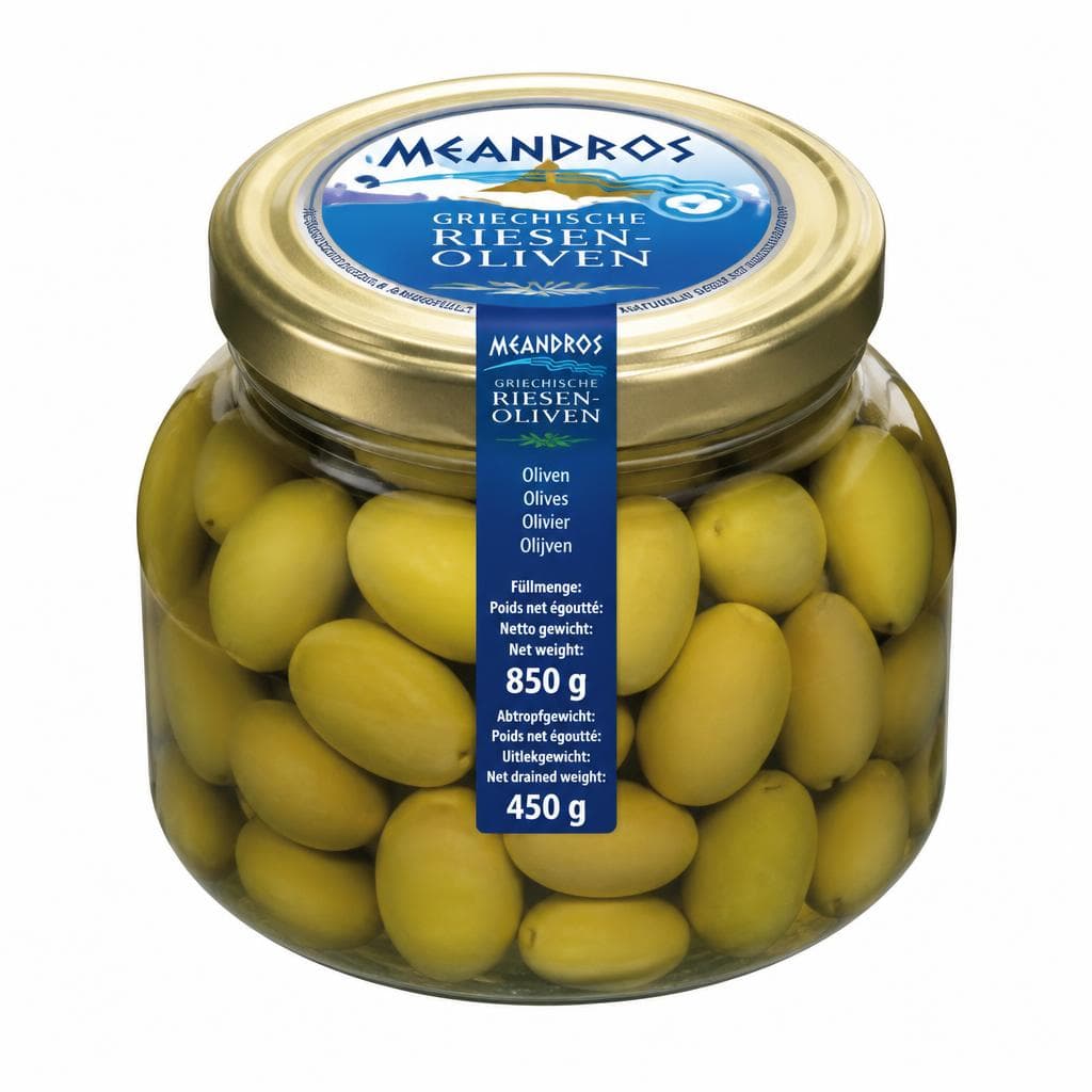 Griechische Riesen-Oliven, 1,6 kg MEANDROS – Norma