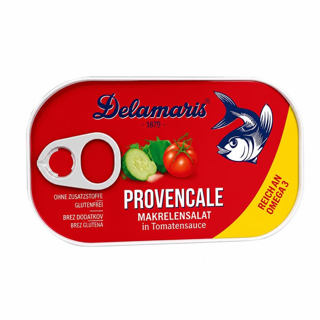 Delamaris Makrelensalat, 125 g Dose – Billa