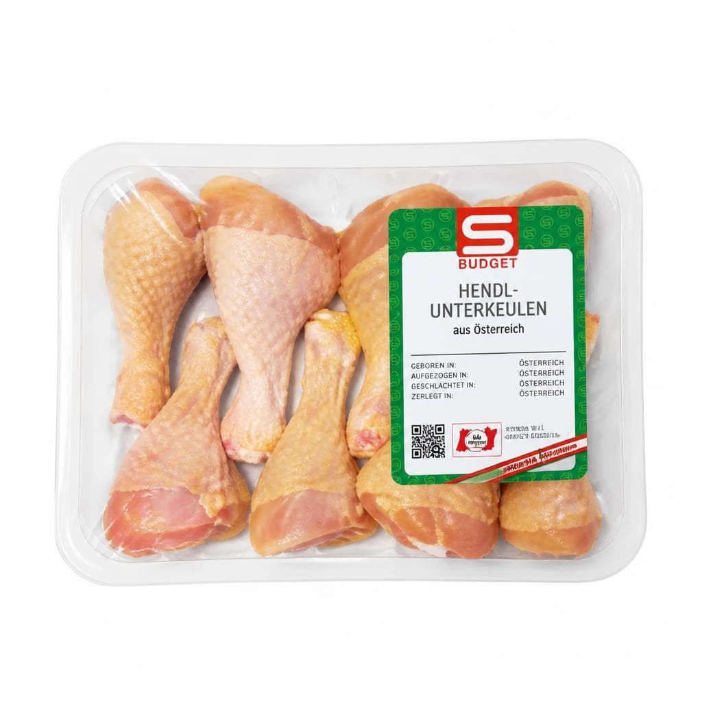 S-BUDGET Hendl-Unterkeulen aus Österreich 800-g-Packung Angebot bei Interspar