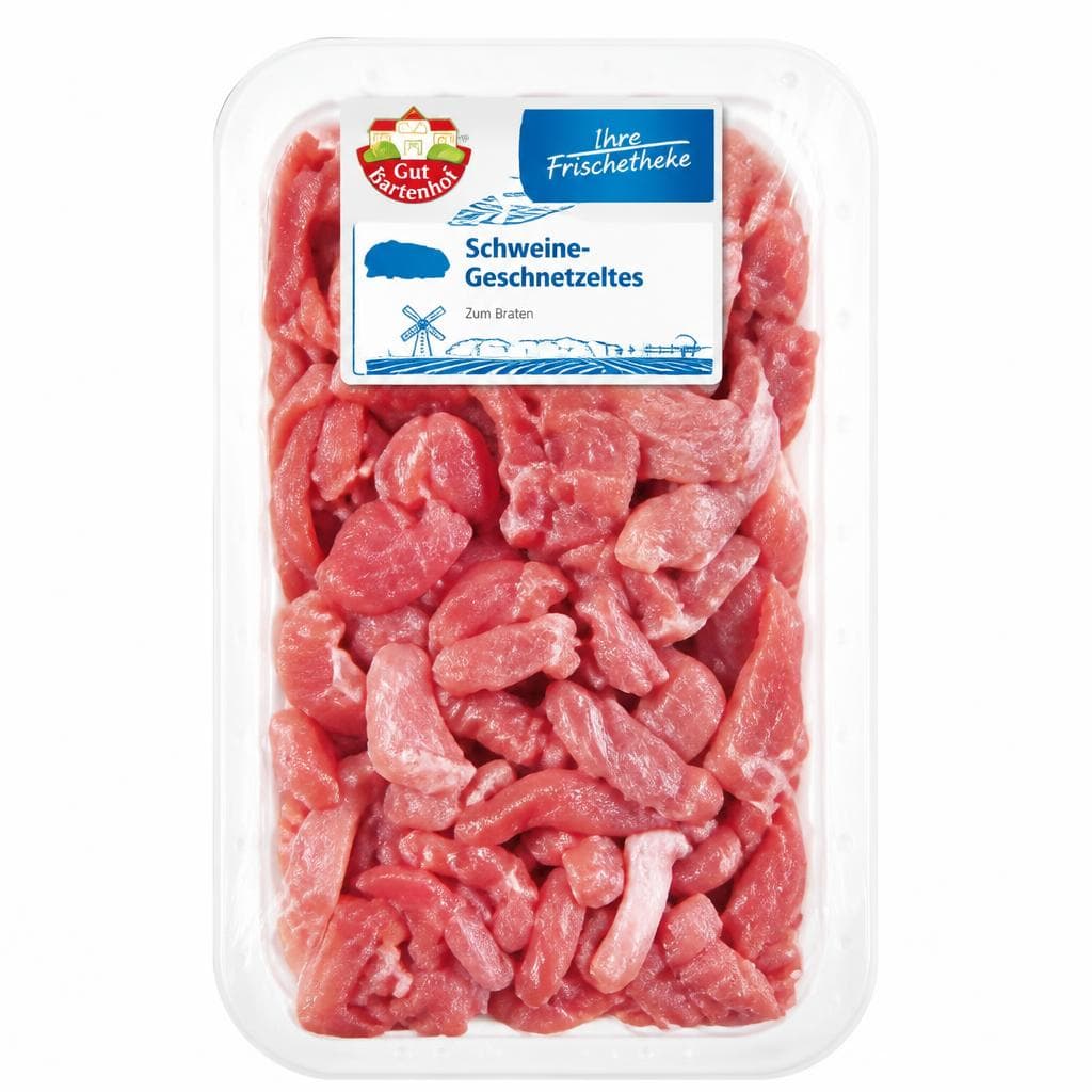 Gut Gartenhof Schweine-Geschnetzeltes, 800 g – Norma