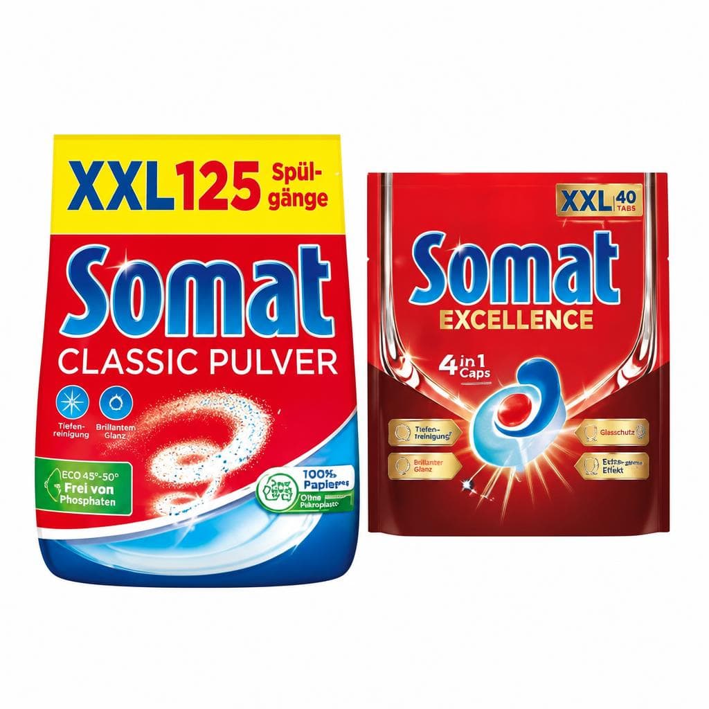 Somat Tabs/Caps / Somat Classic Pulver / Somat Gel, 36 - 64 Stück, 125 WG oder 58 - 67 WG – Interspar