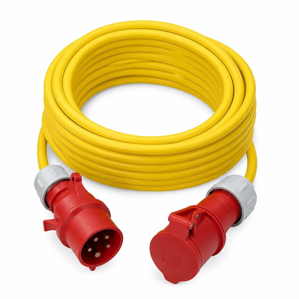 Kraftstrom-Sicherheits-Baustellen-Verlängerungskabel, 20 m, 5 x 2,5 – Zgonc