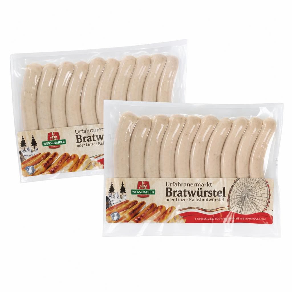 Wegschaider Urfahranermarkt Bratwürstel oder Linzer Kalbsbratwürstel, 260 g – Maximarkt