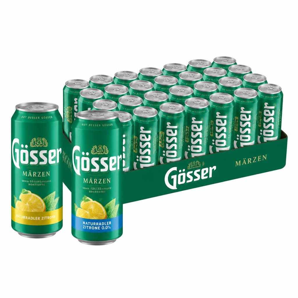 Gösser Märzen, Naturradler Zitrone oder Naturradler Zitrone 0.0 alkoholfrei, 24er-Tray – Interspar