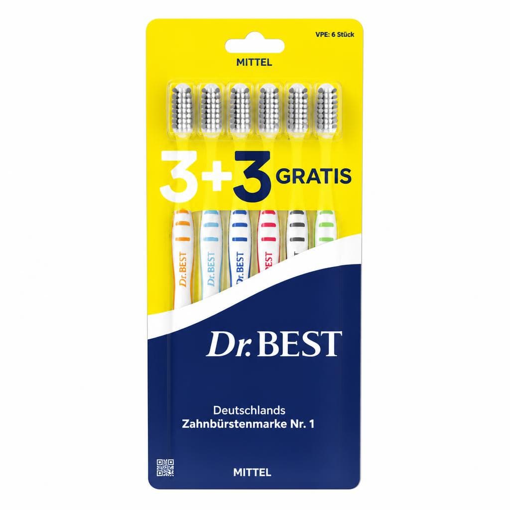 Dr. BEST Zahnbürste 6 Stück Angebot bei Norma
