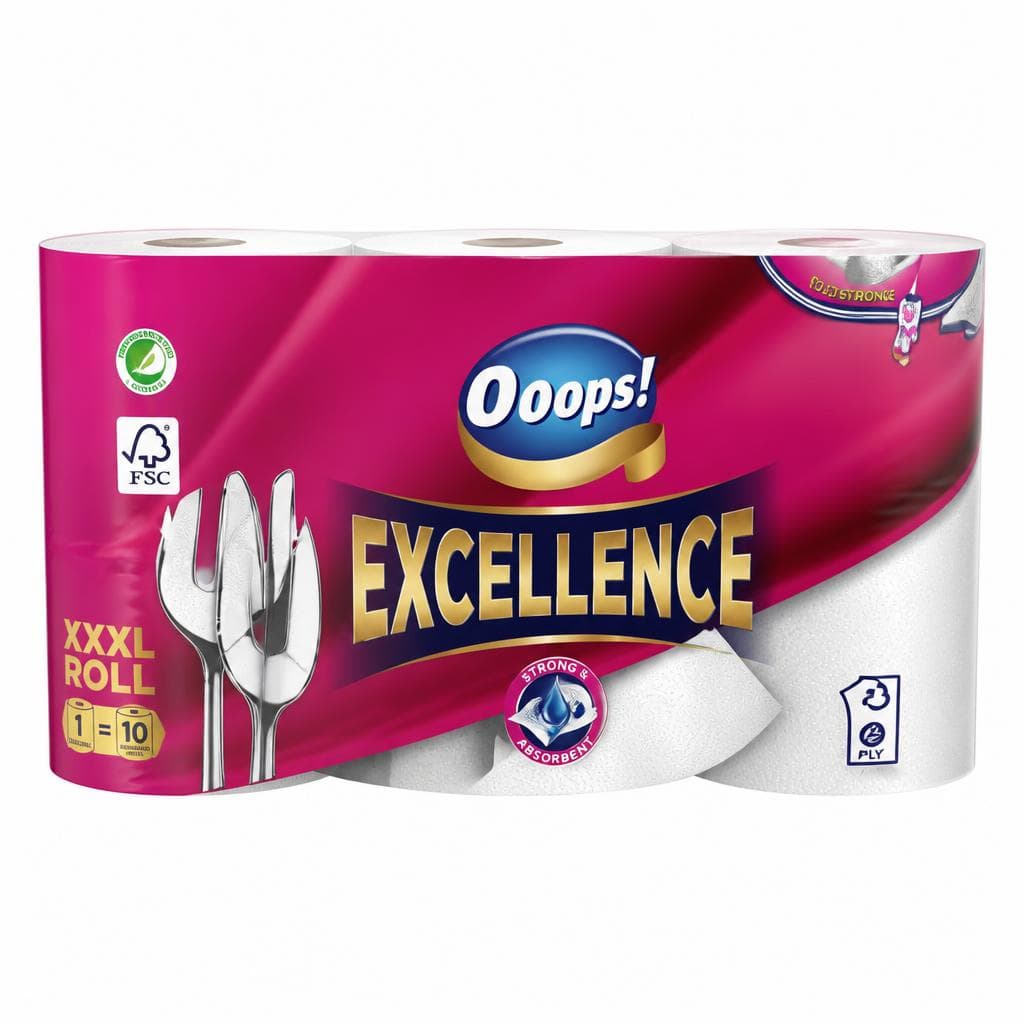 Ooops! Küchenrolle Excellence, 4er-Packung – Maximarkt