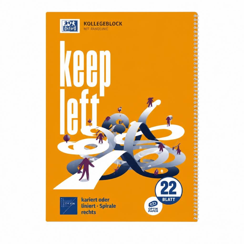 Linkshänder Collegeblock 80 Blatt Angebot bei Müller