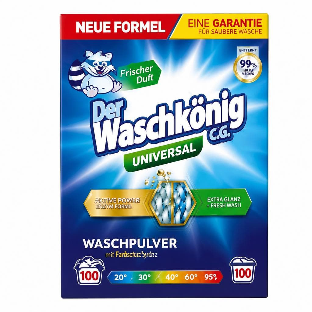Waschmittel, 6 kg oder 3,305 l Der Waschkönig C.G. – Norma