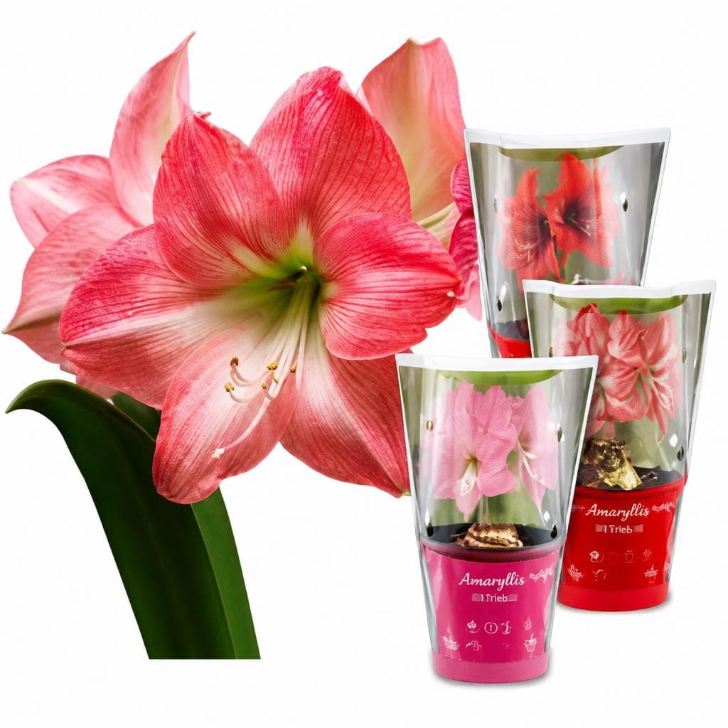 Amaryllis 1 Trieb, Höhe ca. 25 cm inkl. 13-cm-Kulturtopf – Norma