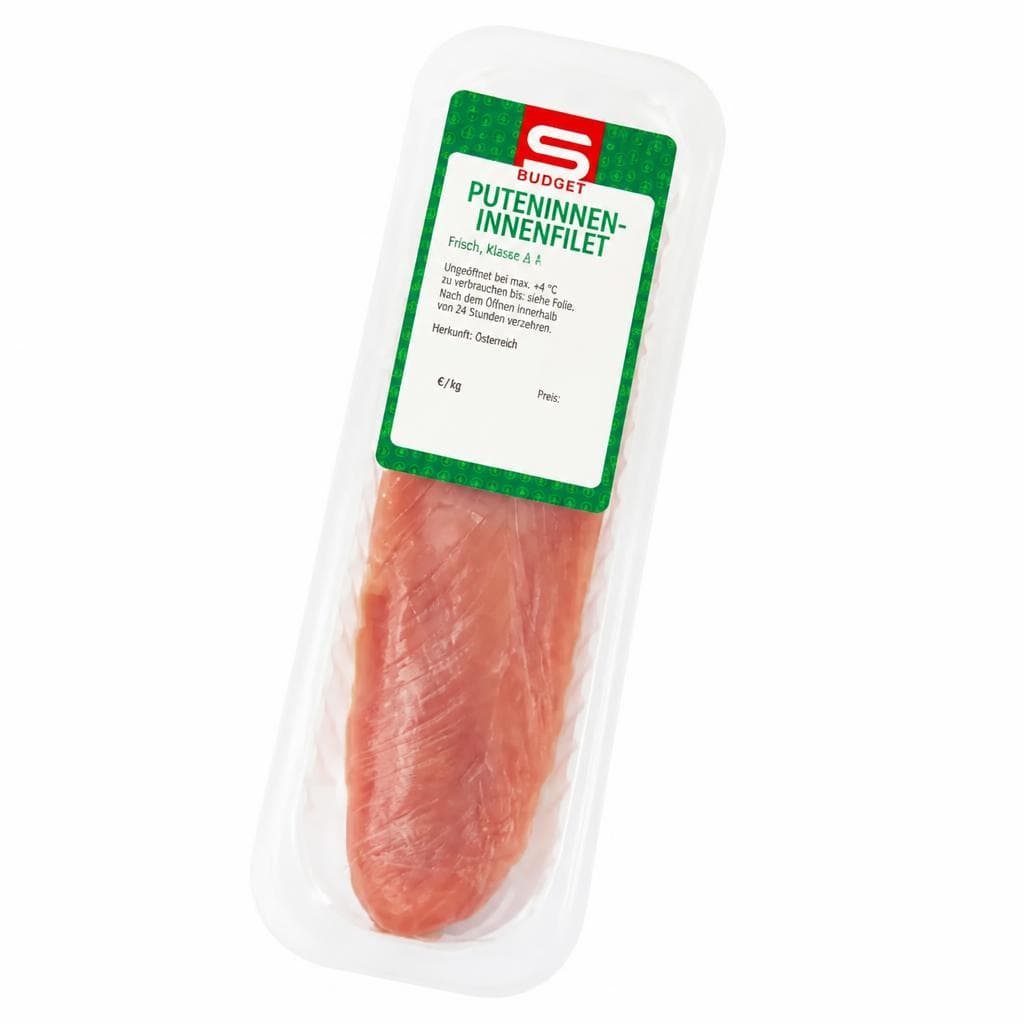 S-Budget Puteninnenfilet, 1 Stück im Ganzen – Spar