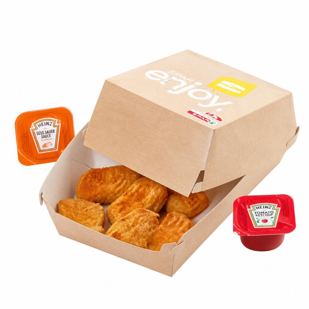 Chicken Nuggets 9er mit Sauce, 9 Stück – Interspar