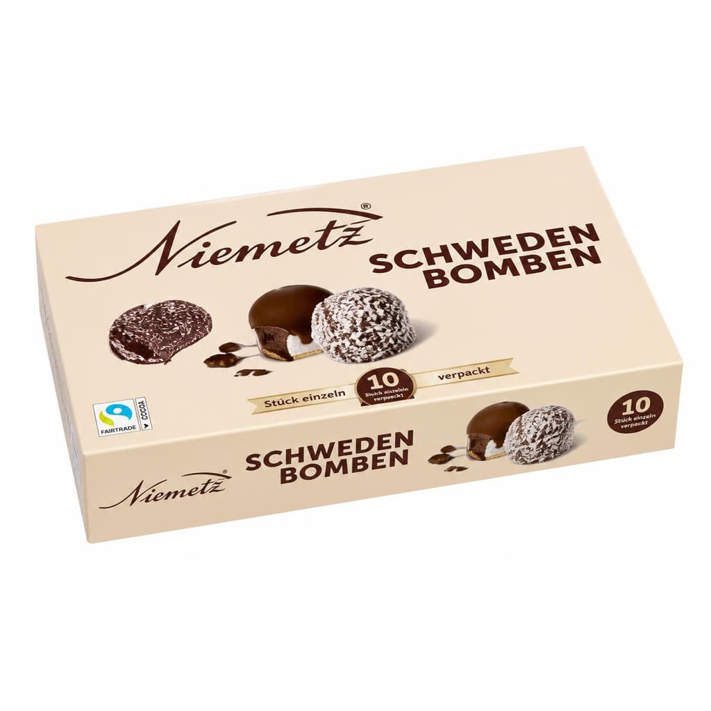Schweden Bomben, 10 Stück, 180 g Niemetz – Norma