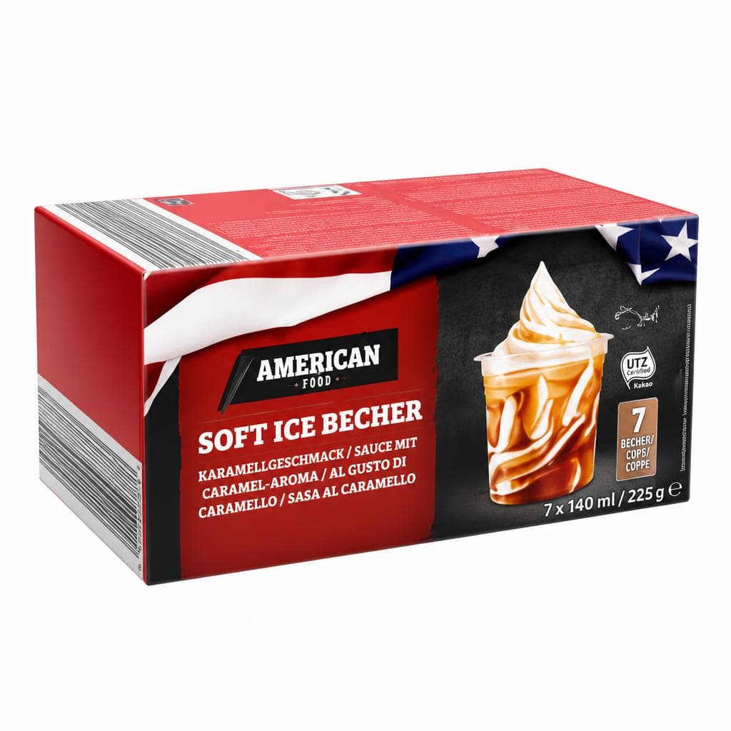 American Soft-Eis-Becher, 3 x 140 ml – Hofer