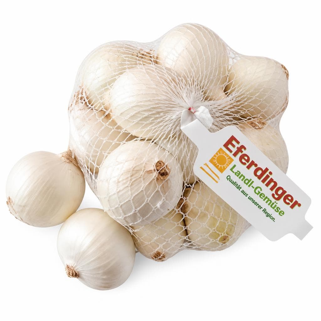 Eferdinger Landl Zwiebel weiß, 500 g Netz – Maximarkt