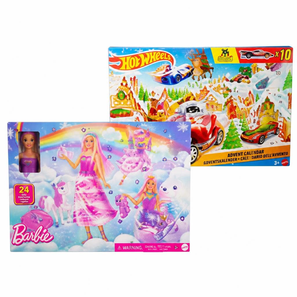 Hot Wheels Adventkalender oder Barbie Fantasy Adventkalender – Interspar