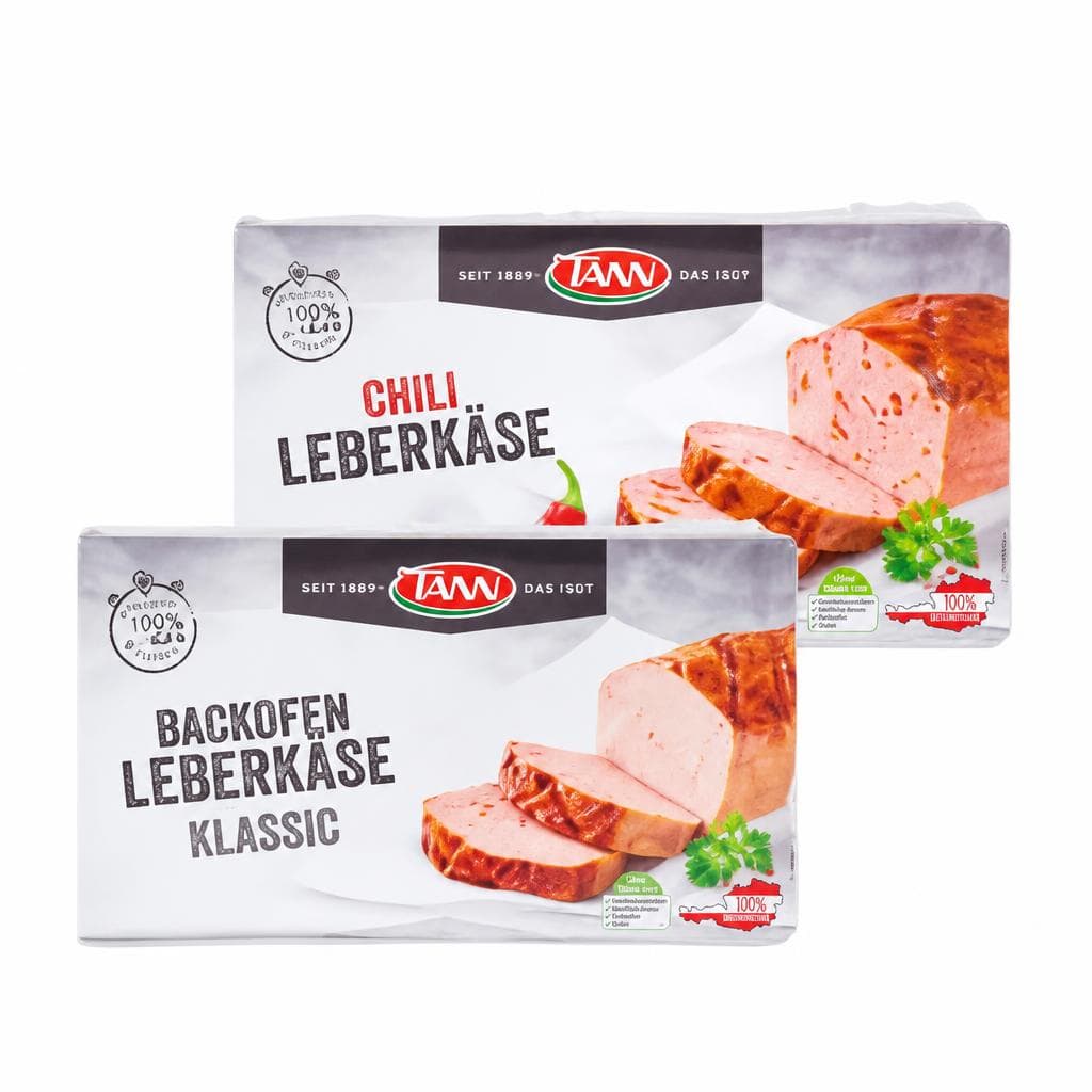 Leberkäse Classic, Käse, Chili Cheese, Chili oder Puten-Käseleberkäse, 500 g – Interspar