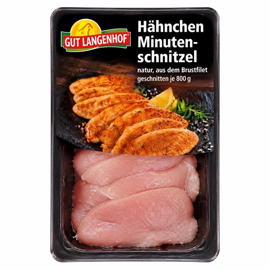 Hähnchen Minutenschnitzel, 800 g – Norma