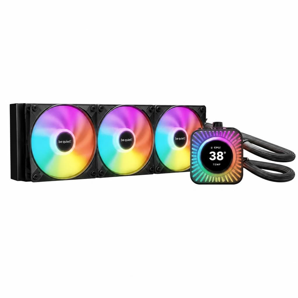 Light Loop IO LCD 240mm schwarz, 240 mm be quiet! – E-tec
