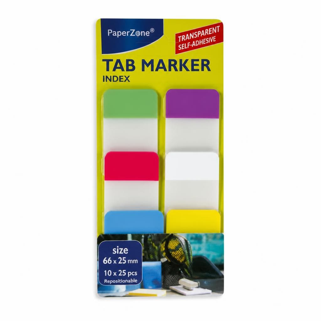 Tab Marker Index 66 Blatt, 38 x 25 mm PAPERZONE Angebot bei Müller