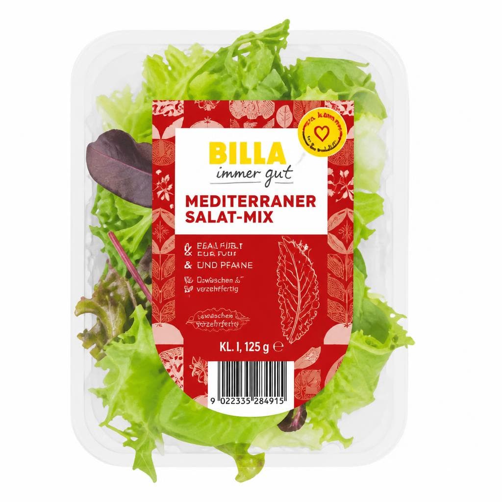 Mediterraner Salat-Mix od. Wildkräuter-Salat-Mix, 125 g BILLA – Billa Plus