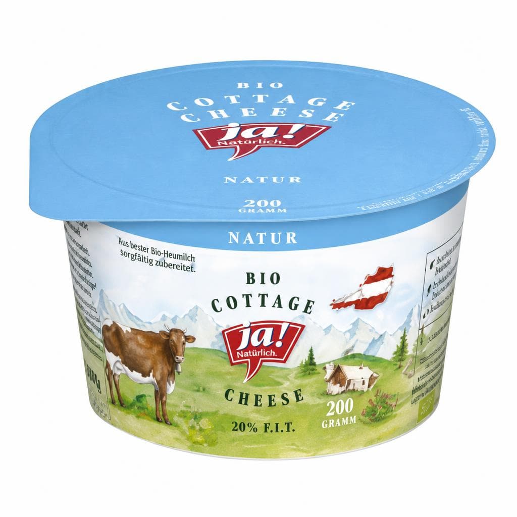 Ja! Natürlich Bio-Cottage-Cheese, 200 g Becher – Billa