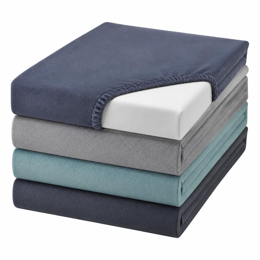Thermo-Fleece-Topper-Spannbetttuch, ca. 180-200 x 200 cm DREAMTEX – Norma