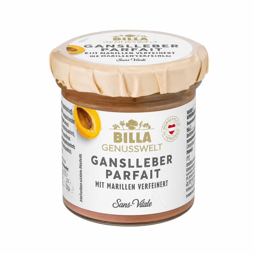 BILLA GENUSSWELT Gansleberparfait mit Marille verfeinert, 130 g Glas – Billa