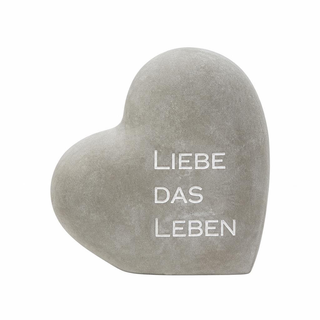 Dekoobjekt Herz Liebe das Leben, B 16 x H 16 cm Gilde – Müller