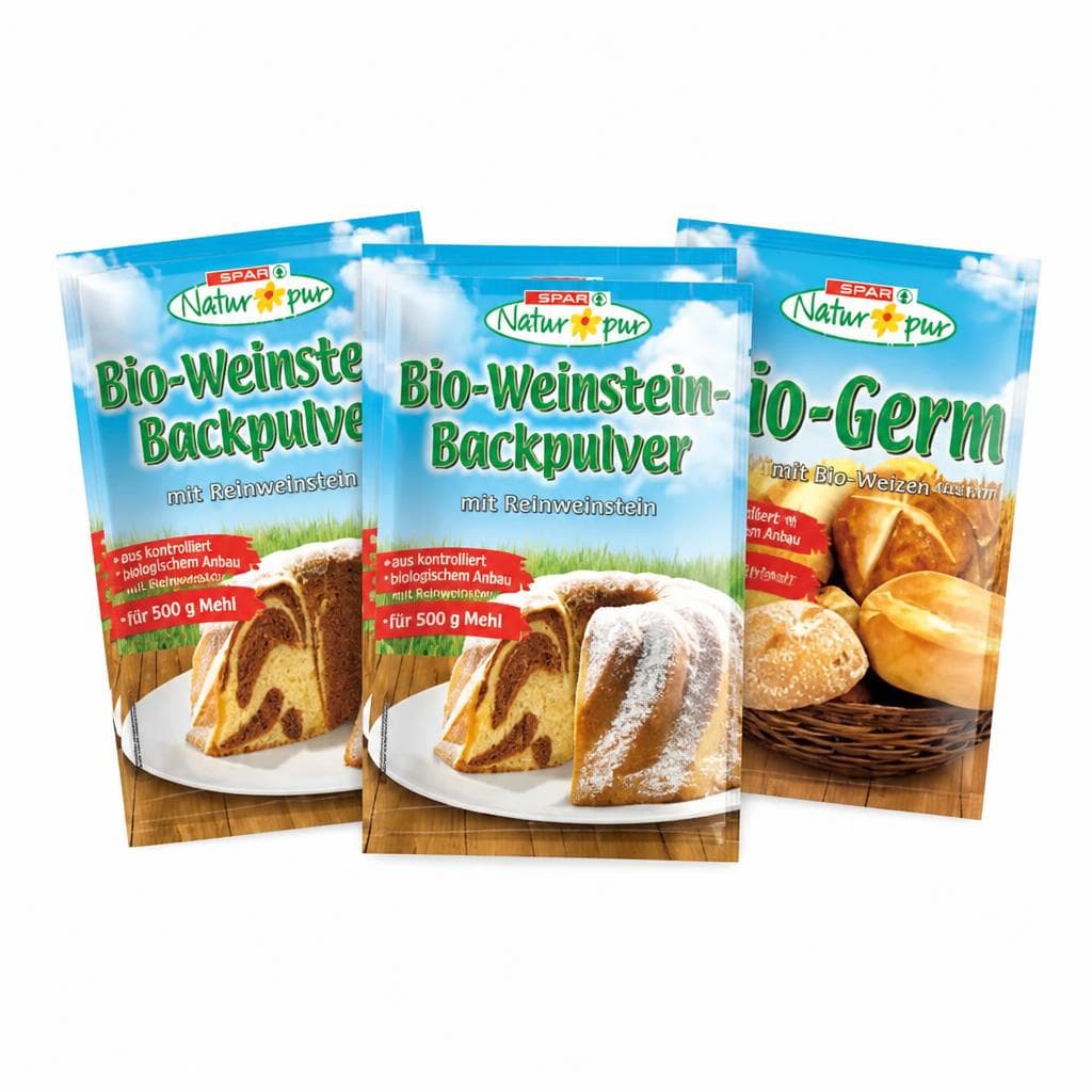 Bio-Weinstein-Backpulver oder Bio-Germ, 3x 21 g oder 9 g Natur Pur – Maximarkt
