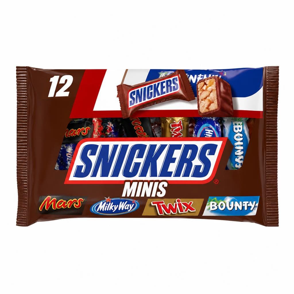Snickers, Twix, Bounty, Mars oder Milky Way Minis, 227-g-Packung – Interspar