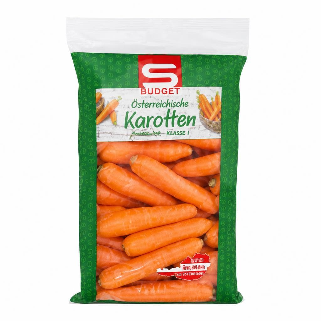 S-BUDGET Karotten, 1-kg-Packung – Spar