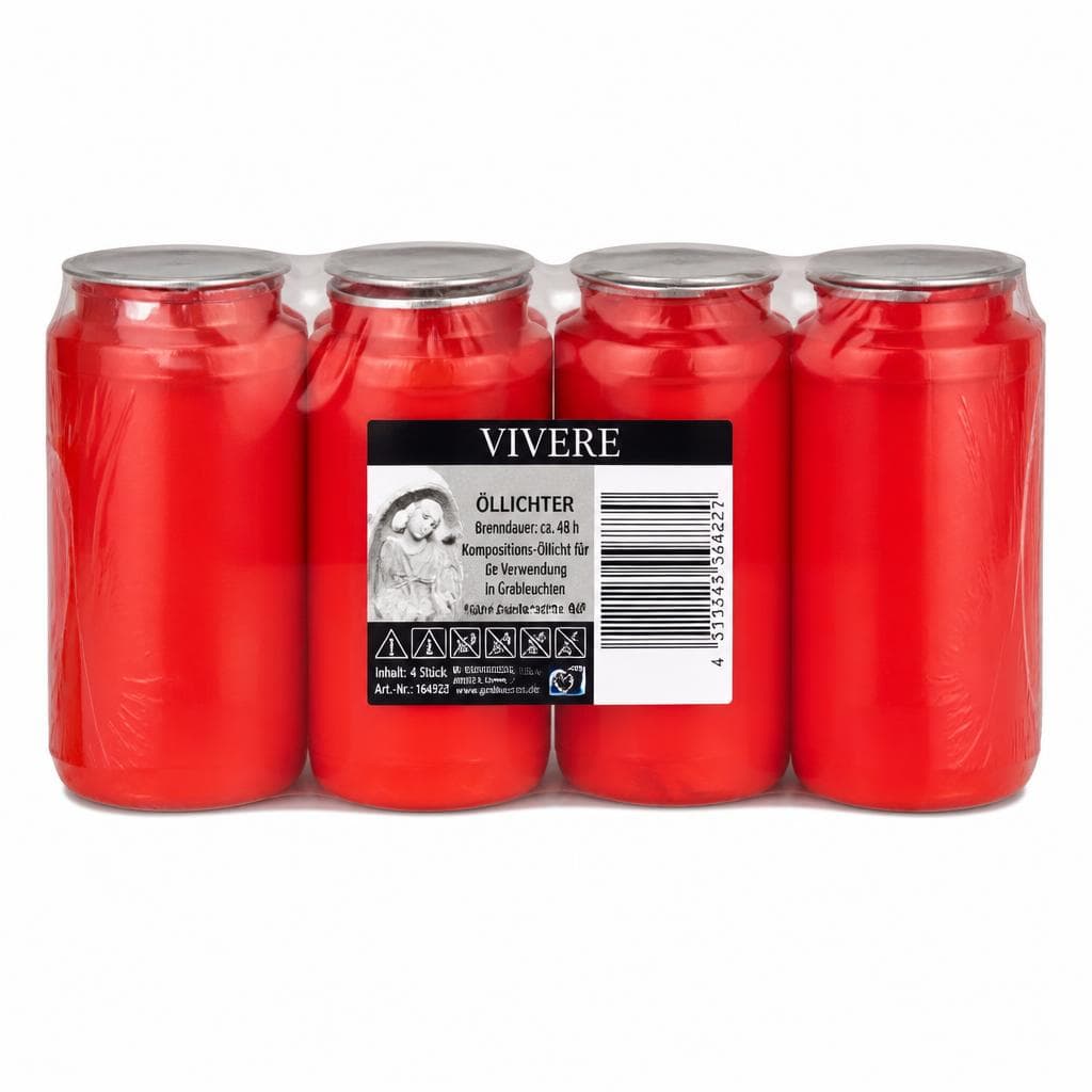 VIVERE Öllichter, 4er PACK – Norma