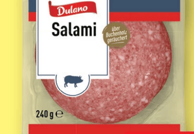 Dulano Salami in Scheiben 240 g + 40 g gratis Angebot bei Lidl