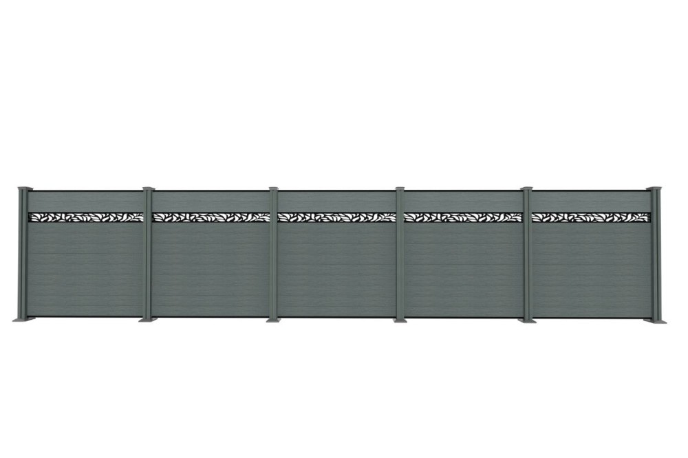 WPC-Sichtschutzzaun VALLA Aluminium-Design Angebot bei Norma