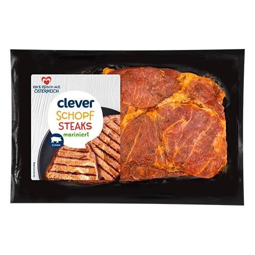 clever Schopfsteaks mariniert Angebot bei Billa