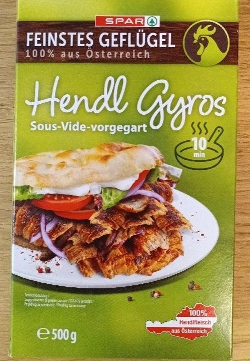 Hendl Gyros 500 g SPAR Feinstes Geflügel Angebot bei Eurospar