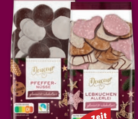 Douceur Lebkuchenallerlei od. Pfeffernüsse 600 g Angebot bei Penny
