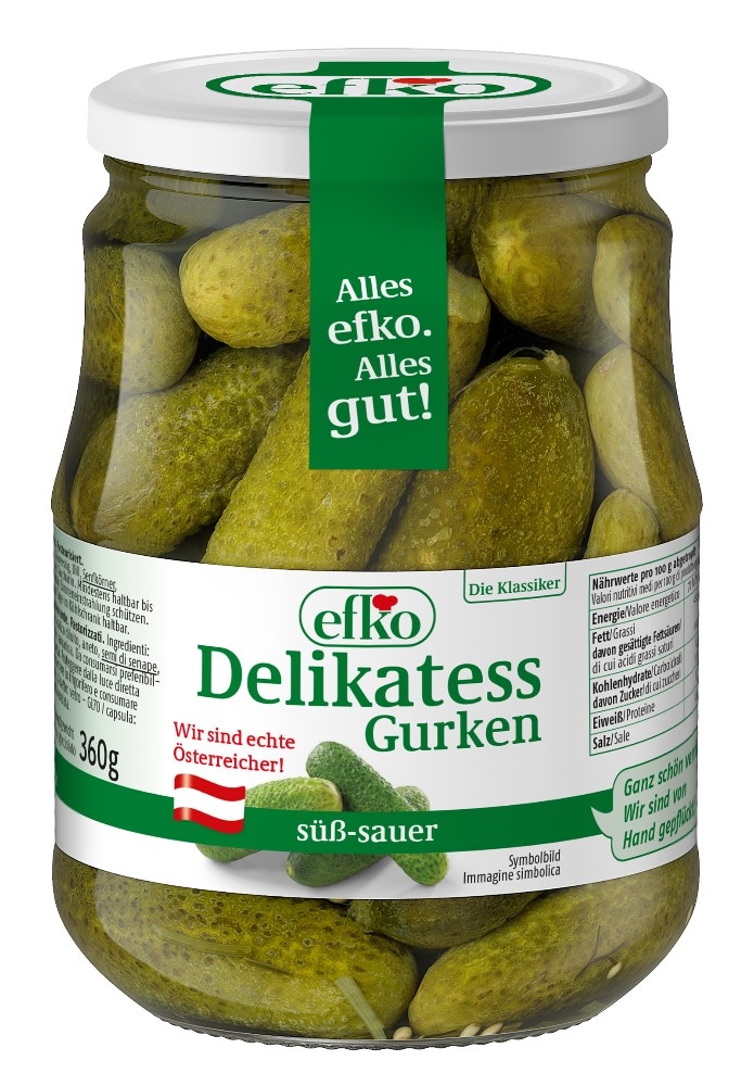 efko Delikatess Gurken 360 g Angebot bei MPREIS