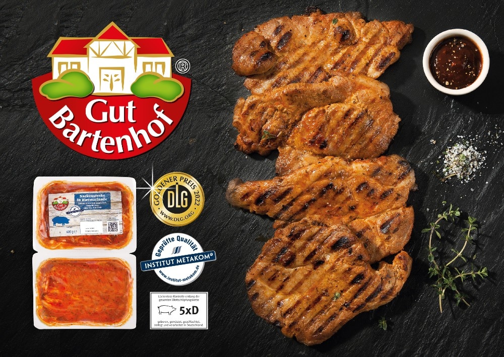 Schweine Nackensteaks 1 kg Angebot bei Norma