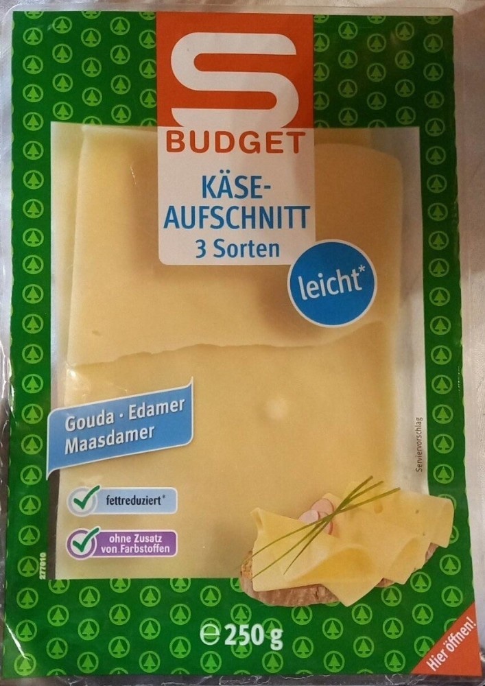 S-BUDGET Käseaufschnitt 250-g-Packung Angebot bei Interspar