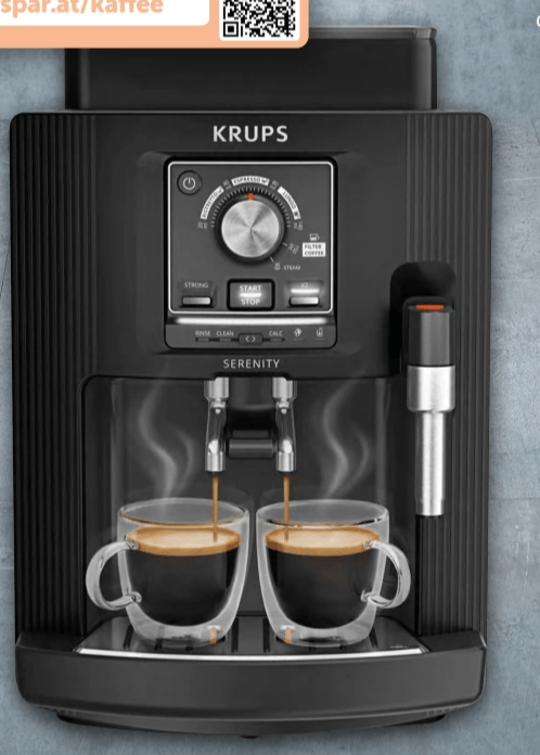 Kaffeevollautomat Serinity Milk Krups Angebot bei Interspar